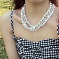 Fashion Multi-layer Winding Pearl Clavicle Chain Short Necklace main image 1