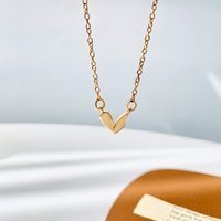New Small Heart Pendant Copper Necklace main image 3