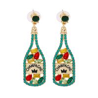 Fashion Spring New Party Wine Bottle Letter Alloy Earrings Female main image 2