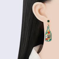 Fashion Spring New Party Wine Bottle Letter Alloy Earrings Female main image 3