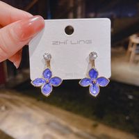 Fashion Spring And Summer Flower Simple Forest Alloy Earrings Female main image 3