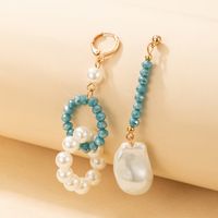Fashion Pearl Five-pointed Star Branch Snowflake Tassel Earrings main image 6