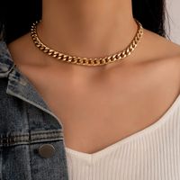 Hip-hop Metal Chain Geometric Hollow Necklace main image 2