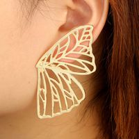 Simple Alloy Butterfly Hollow Sun Geometric Irregular Flower Leaf Earrings main image 6