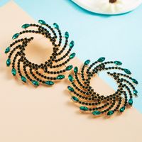 Fashion Alloy Diamond-encrusted Color Acrylic Earrings sku image 3