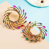 Fashion Alloy Diamond-encrusted Color Acrylic Earrings sku image 6