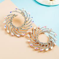 Fashion Alloy Diamond-encrusted Color Acrylic Earrings sku image 8