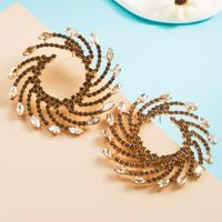 Fashion Alloy Diamond-encrusted Color Acrylic Earrings sku image 9