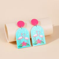 Fashion Cute Cartoon Kawaii Alloy Earrings White sku image 1