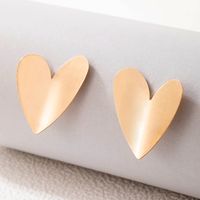 Fashion Alloy Heart Pendant Geometric Square Earrings sku image 3