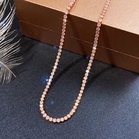 Aaa Zircon White Gold Copper Necklace Wholesale sku image 3