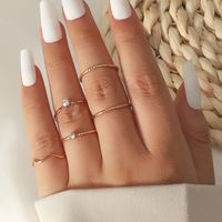 Princess Romantic Simple Style Alloy Iron Plating No Inlaid Valentine'S Day Thanksgiving Back To School Women'S Rings main image 3