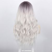 Wig European And American Ladies Wig Two-color Bangs Long Curly Hair Big Wave Head Cover Chemical Fiber Wigs Wig main image 9
