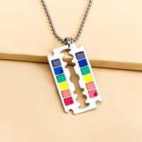 Fashion Alloy Rainbow Army-style Necklace main image 4