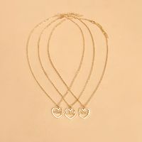 Best Friends Three-piece Chain Girlfriends Pendant English Necklace main image 4