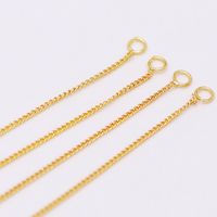 Fashion Tassel Piercing Chain Copper 18k Gold-plated  Twisted Chain Earring Accessories main image 4