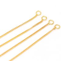 Fashion Tassel Piercing Chain Copper 18k Gold-plated  Twisted Chain Earring Accessories main image 2