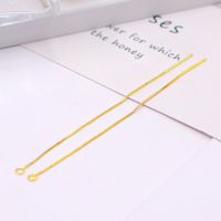 Fashion Tassel Piercing Chain Copper 18k Gold-plated  Twisted Chain Earring Accessories sku image 6
