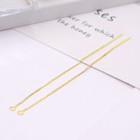 Fashion Tassel Piercing Chain Copper 18k Gold-plated  Twisted Chain Earring Accessories sku image 7