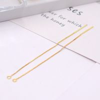 Fashion Tassel Piercing Chain Copper 18k Gold-plated  Twisted Chain Earring Accessories sku image 8