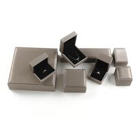 Wholesale Pu Brushed Rings Storage Jewelry Box main image 2