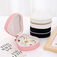 Simple Earrings Necklace Ring Heart-shaped Jewelry Storage Box main image 1