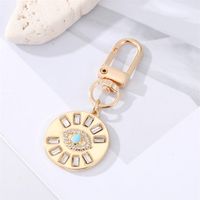 Fashion Drill Carved Heart-shaped Eyes Keychain Pendant Accessories main image 5