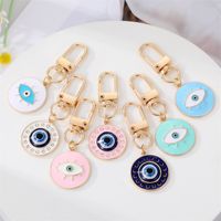 Fashion Colorful Oil Eyelash Eye Keychain Drill Patch Pendant Accessories main image 1
