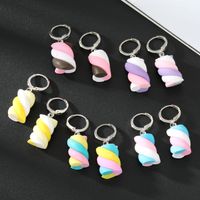Ornament New Creative Cotton Candy Colorful Geometric Resin Earrings main image 6