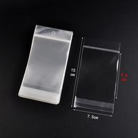 Basic Transparent Plastic Jewelry Packaging Bags sku image 10