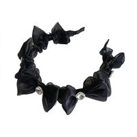 New Spring And Summer Black Mesh Headband Diamond Bow Sweet Hair Accessories main image 2
