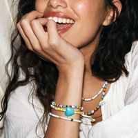 Fashion Bohemian Mixed Color Multi-combination Elastic Pearl Bracelet Beads Jewelry main image 1