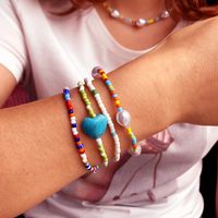 Fashion Bohemian Mixed Color Multi-combination Elastic Pearl Bracelet Beads Jewelry main image 4