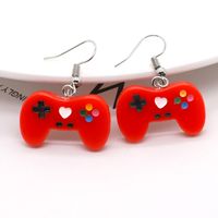 Ornament Cute Candy Color Resin Game Machine Earrings Fashion sku image 2