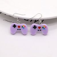 Ornament Cute Candy Color Resin Game Machine Earrings Fashion sku image 3