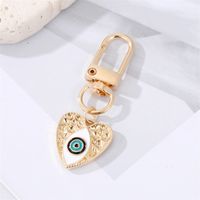 Fashion Drill Carved Heart-shaped Eyes Keychain Pendant Accessories sku image 1