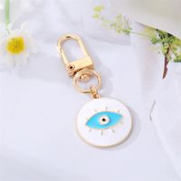 Fashion Colorful Oil Eyelash Eye Keychain Drill Patch Pendant Accessories sku image 1