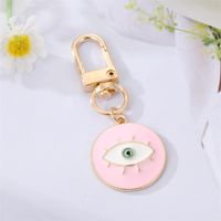 Fashion Colorful Oil Eyelash Eye Keychain Drill Patch Pendant Accessories sku image 4