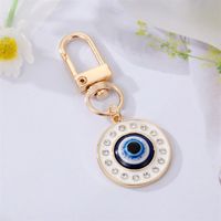 Fashion Colorful Oil Eyelash Eye Keychain Drill Patch Pendant Accessories sku image 6
