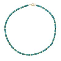 Retro Gemstone Handmade Turquoise Necklace Clavicle Chain main image 2