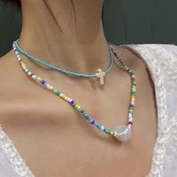Fashion Alloy Color Bead Necklace Women's Double Layered main image 6