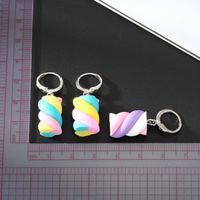 Ornament New Creative Cotton Candy Colorful Geometric Resin Earrings main image 2