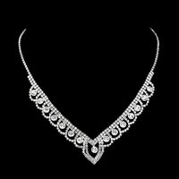 Jewelry Lace Rhinestone Women's Necklace Wedding Set Accessories main image 3