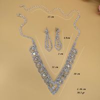 Jewelry Lace Rhinestone Women's Necklace Wedding Set Accessories main image 5