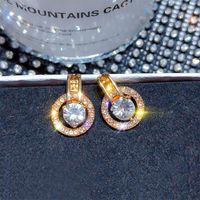Adornos Estilo Coreano Moda Nuevo Deseo   Diamante Popular Todo A Juego Pendientes Al Por Mayor sku image 2
