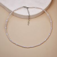 Fashion Gold Crystal Color Alloy Necklace Clavicle Chain Female sku image 12