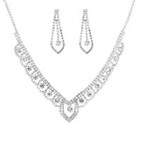 Jewelry Lace Rhinestone Women's Necklace Wedding Set Accessories main image 6