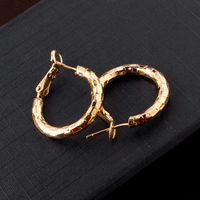 New Alloy Plating Real Gold Geometric Thick Women's Earrings main image 1