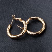 New Alloy Plating Real Gold Geometric Thick Women's Earrings main image 4