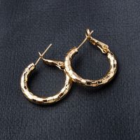 New Alloy Plating Real Gold Geometric Thick Women's Earrings main image 5